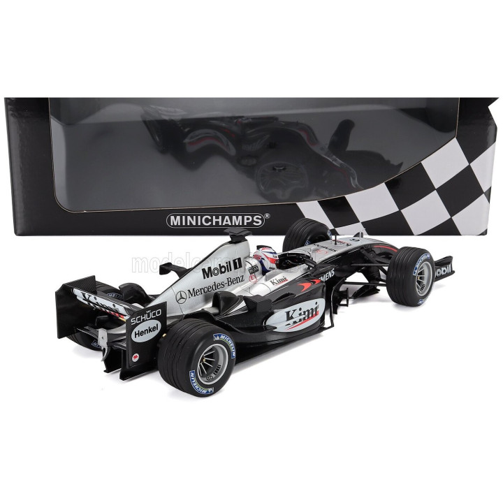 MINICHAMPS McLAREN F1 MP4/19 MERCEDES N 6 SEASON 2004 KIMI RAIKKONEN - BLACK SILVER 1/18