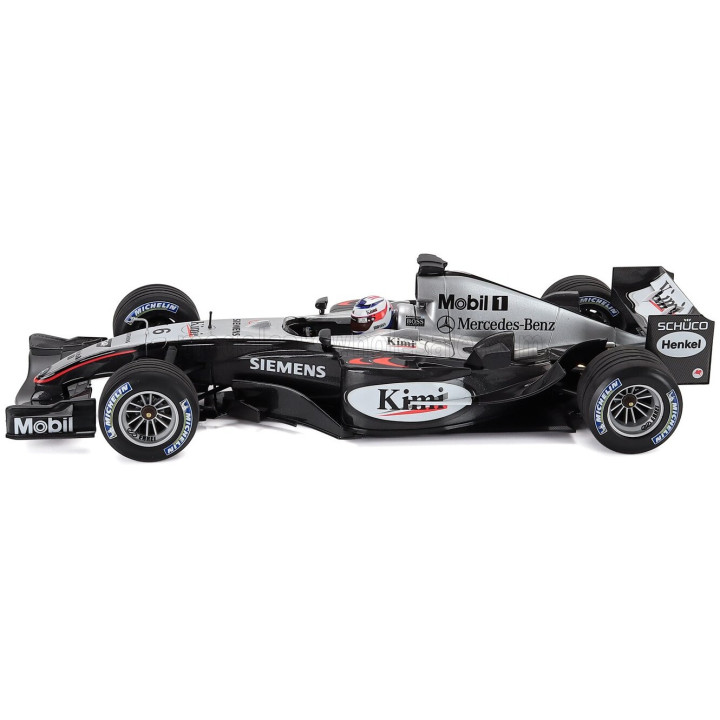 MINICHAMPS McLAREN F1 MP4/19 MERCEDES N 6 SEASON 2004 KIMI RAIKKONEN - BLACK SILVER 1/18