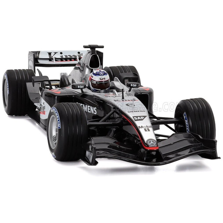 MINICHAMPS McLAREN F1 MP4/19 MERCEDES N 6 SEASON 2004 KIMI RAIKKONEN - BLACK SILVER 1/18