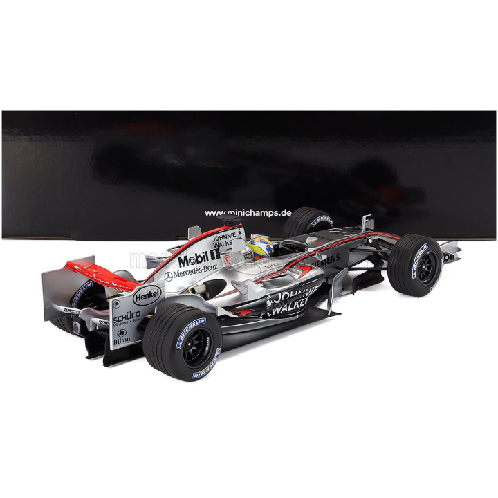 MINICHAMPS McLAREN F1 MP4/21 TEAM MCLAREN MERCEDES N 4 SEASON 2006 JUAN PABLO MONTOYA - SILVER BLACK RED 1/18