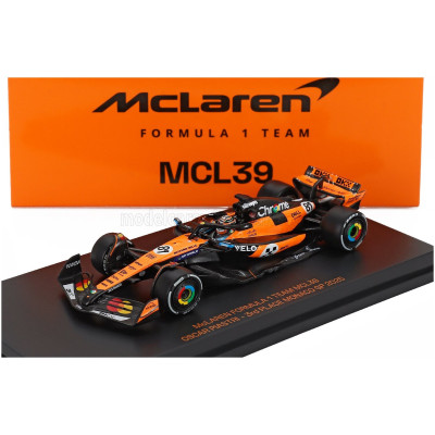 MINICHAMPS McLAREN F1 MCL39 TEAM MCLAREN N 81 3rd MONACO GP 2025 OSCAR PIASTRI - ORANGE BLACK 1/64