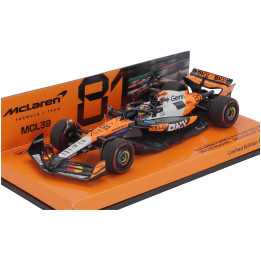 MINICHAMPS McLAREN F1 MCL39 TEAM MCLAREN N 81 5th MEXICO GP 2025 OSCAR PIASTRI - ORANGE BLACK 1/43
