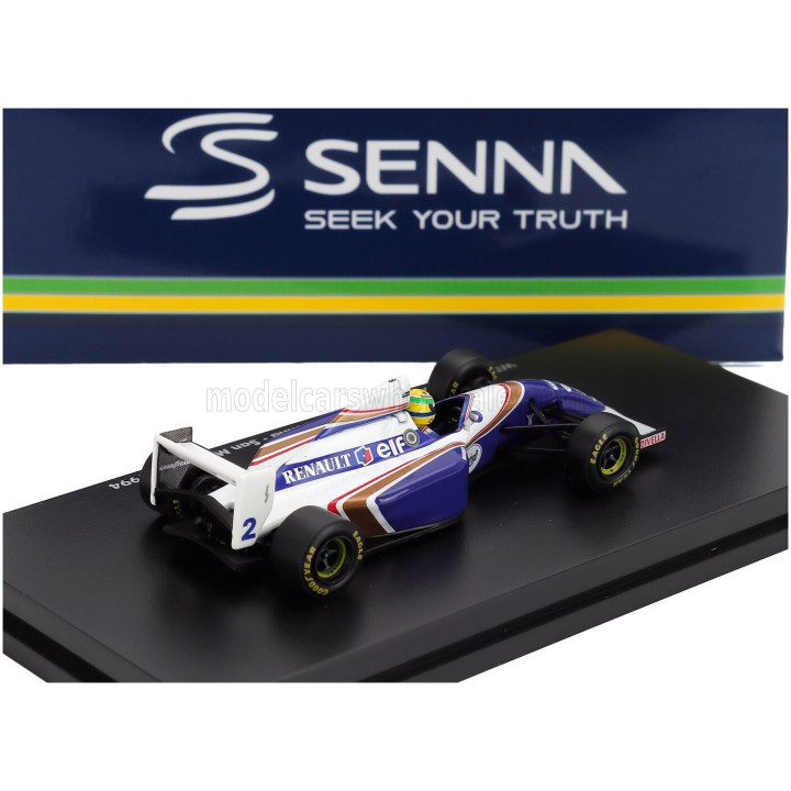 MINICHAMPS WILLIAMS F1 FW16 TEAM ROTHMANS RENAULT N 2 SAN MARINO GP 1994 AYRTON SENNA - BLUE WHITE 1/64
