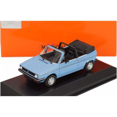 MINICHAMPS VOLKSWAGEN GOLF MKI CABRIOLET OPEN 1979 - LIGHT BLUE 1/43