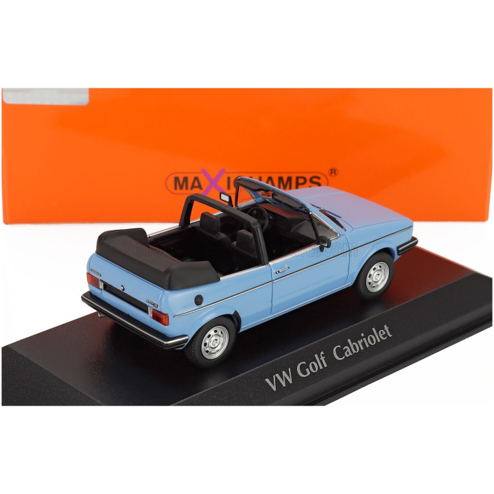 MINICHAMPS VOLKSWAGEN GOLF MKI CABRIOLET OPEN 1979 - LIGHT BLUE 1/43