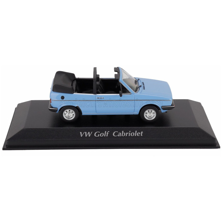 MINICHAMPS VOLKSWAGEN GOLF MKI CABRIOLET OPEN 1979 - LIGHT BLUE 1/43
