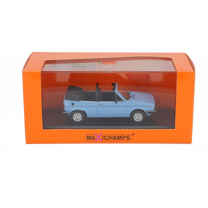 MINICHAMPS VOLKSWAGEN GOLF MKI CABRIOLET OPEN 1979 - LIGHT BLUE 1/43