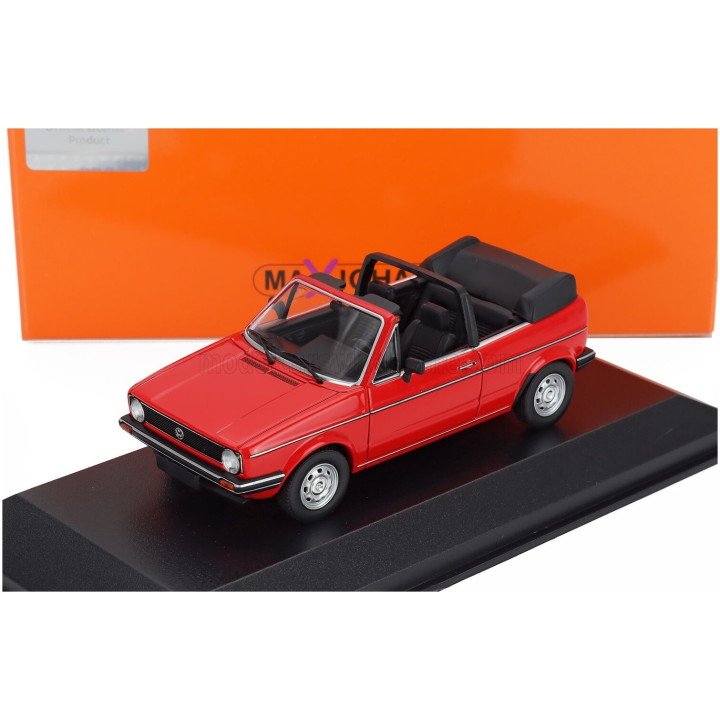 MINICHAMPS VOLKSWAGEN GOLF MKI CABRIOLET OPEN 1979 - RED 1/43