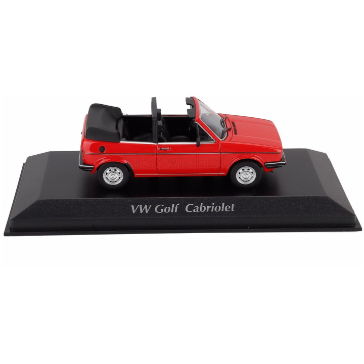 MINICHAMPS VOLKSWAGEN GOLF MKI CABRIOLET OPEN 1979 - RED 1/43