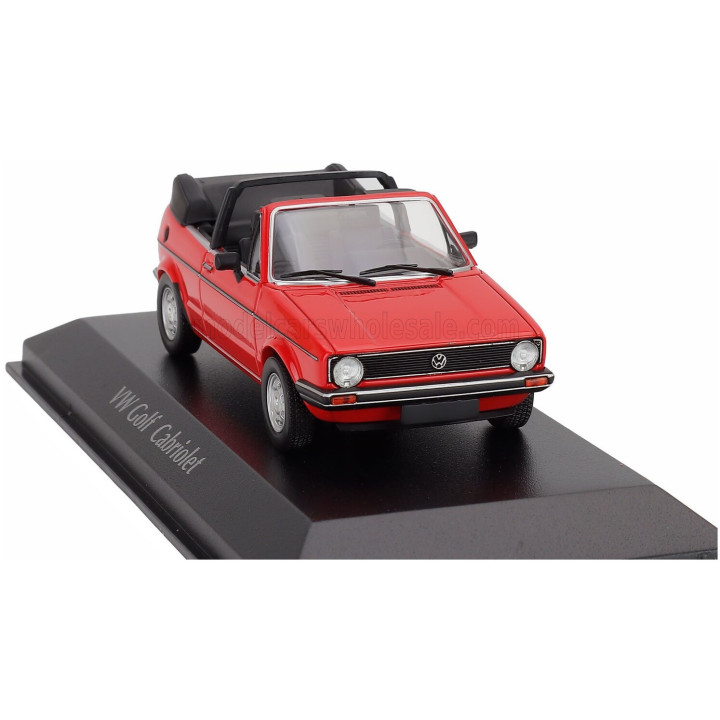 MINICHAMPS VOLKSWAGEN GOLF MKI CABRIOLET OPEN 1979 - RED 1/43
