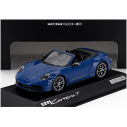 MINICHAMPS PORSCHE 911 992-2 CARRERA T CABRIOLET OPEN 2024 - BLUE 1/43