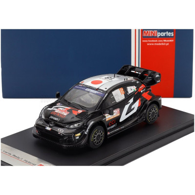 MINIPARTES TOYOTA YARIS GR RALLY1 HYBRID TEAM TOYOTA GAZOO RACING WRT N 18 RALLY SARDINIA 2024 TAKAMOTO KATSUTA - AARON