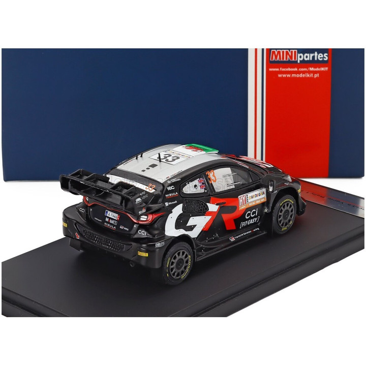 MINIPARTES TOYOTA YARIS GR RALLY1 HYBRID TEAM TOYOTA GAZOO RACING WRT N 33 4th RALLY SARDINIA 2024 ELFYN EVANS - SCOTT MARTIN