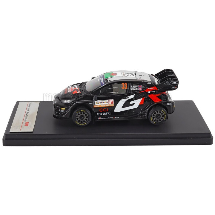 MINIPARTES TOYOTA YARIS GR RALLY1 HYBRID TEAM TOYOTA GAZOO RACING WRT N 33 4th RALLY SARDINIA 2024 ELFYN EVANS - SCOTT MARTIN