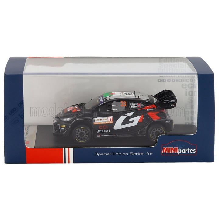 MINIPARTES TOYOTA YARIS GR RALLY1 HYBRID TEAM TOYOTA GAZOO RACING WRT N 33 4th RALLY SARDINIA 2024 ELFYN EVANS - SCOTT MARTIN