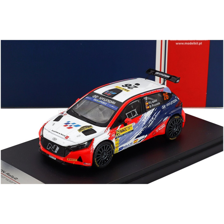 MINIPARTES HYUNDAI i20 RALLY2 TEAM TEO MARTIN MOTORSPORT N 26 RALLY CATALUNYA SPAIN 2022 PEPE LOPEZ - BORJA ROZADA - WHITE RED