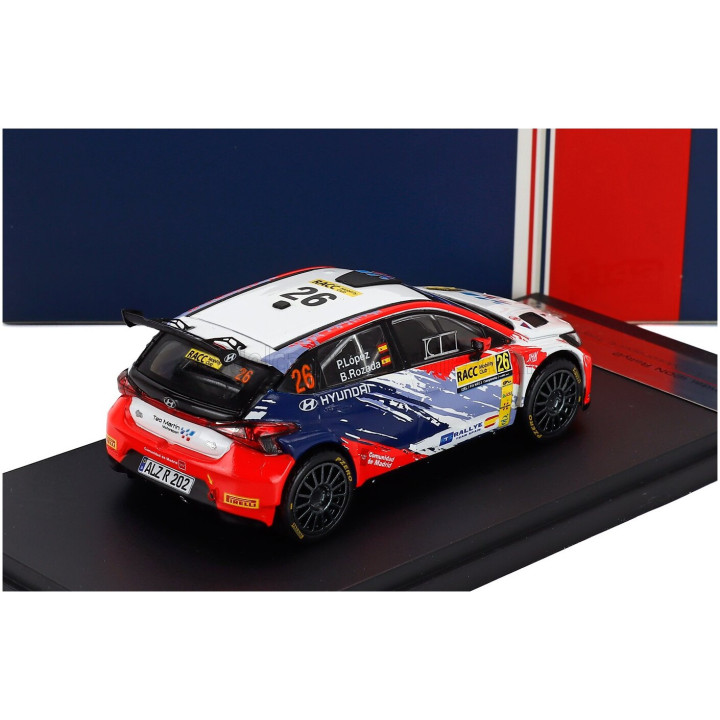 MINIPARTES HYUNDAI i20 RALLY2 TEAM TEO MARTIN MOTORSPORT N 26 RALLY CATALUNYA SPAIN 2022 PEPE LOPEZ - BORJA ROZADA - WHITE RED