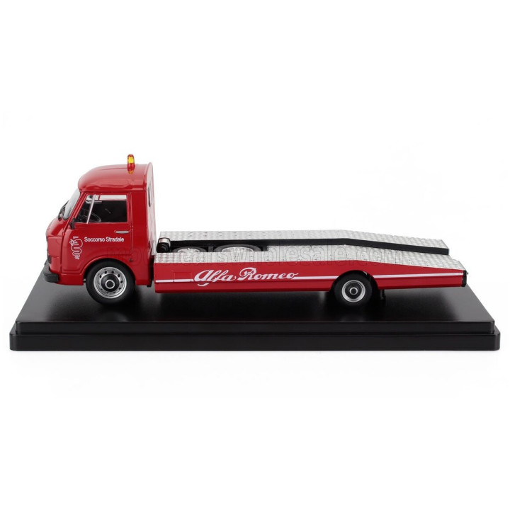MITICA DIECAST ALFA ROMEO A12 (F12) CARRO ATTREZZI SECONDA SERIE 1977 - TOW TRUCK - ABSCHLEPPWAGEN - DEPANNEUSE - RED BLACK 1/43