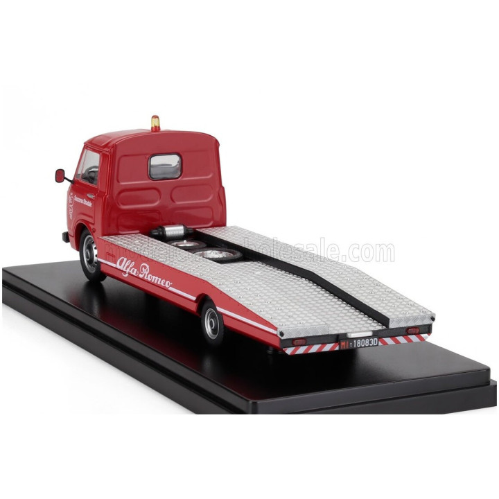 MITICA DIECAST ALFA ROMEO A12 (F12) CARRO ATTREZZI SECONDA SERIE 1977 - TOW TRUCK - ABSCHLEPPWAGEN - DEPANNEUSE - RED BLACK 1/43