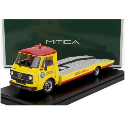 MITICA DIECAST ALFA ROMEO A12 (F12) CARRO ATTREZZI SECONDA SERIE 1977 - TOW TRUCK - ABSCHLEPPWAGEN - DEPANNEUSE - YELLOW RED