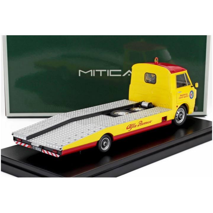 MITICA DIECAST ALFA ROMEO A12 (F12) CARRO ATTREZZI SECONDA SERIE 1977 - TOW TRUCK - ABSCHLEPPWAGEN - DEPANNEUSE - YELLOW RED