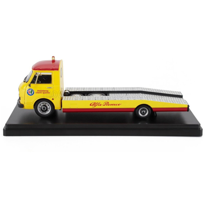 MITICA DIECAST ALFA ROMEO A12 (F12) CARRO ATTREZZI SECONDA SERIE 1977 - TOW TRUCK - ABSCHLEPPWAGEN - DEPANNEUSE - YELLOW RED