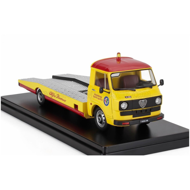 MITICA DIECAST ALFA ROMEO A12 (F12) CARRO ATTREZZI SECONDA SERIE 1977 - TOW TRUCK - ABSCHLEPPWAGEN - DEPANNEUSE - YELLOW RED