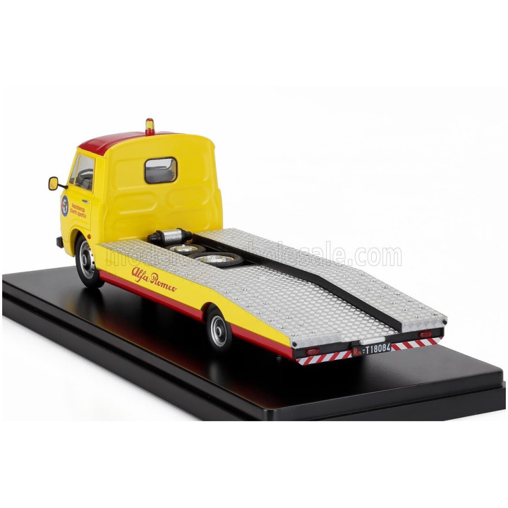 MITICA DIECAST ALFA ROMEO A12 (F12) CARRO ATTREZZI SECONDA SERIE 1977 - TOW TRUCK - ABSCHLEPPWAGEN - DEPANNEUSE - YELLOW RED