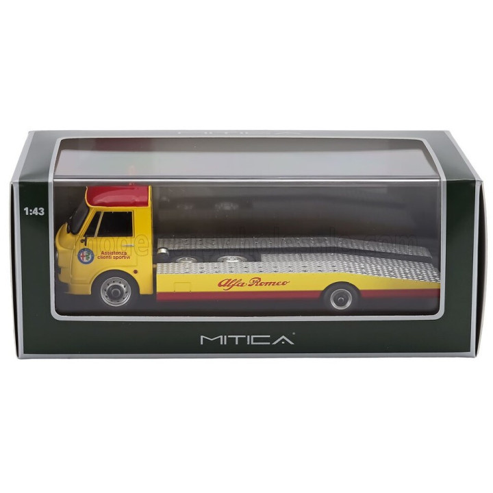 MITICA DIECAST ALFA ROMEO A12 (F12) CARRO ATTREZZI SECONDA SERIE 1977 - TOW TRUCK - ABSCHLEPPWAGEN - DEPANNEUSE - YELLOW RED