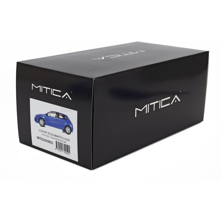 MITICA R FIAT STILO ABARTH 2.4 20V 2001 - BLUE POLE 246 1/18