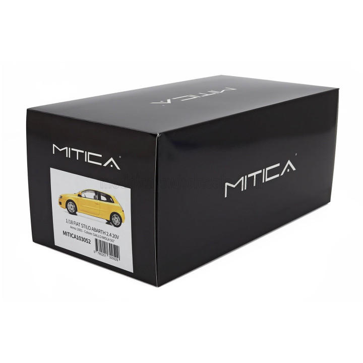 MITICA R FIAT STILO ABARTH 2.4 20V 2001 - GIALLO IMOLA 507 1/18