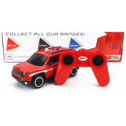 MONDOMOTORS JEEP RENEGADE FIRE ENGINE 2017 - RED WHITE 1/24