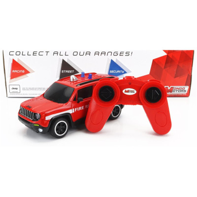 MONDOMOTORS JEEP RENEGADE FIRE ENGINE 2017 - RED WHITE 1/24