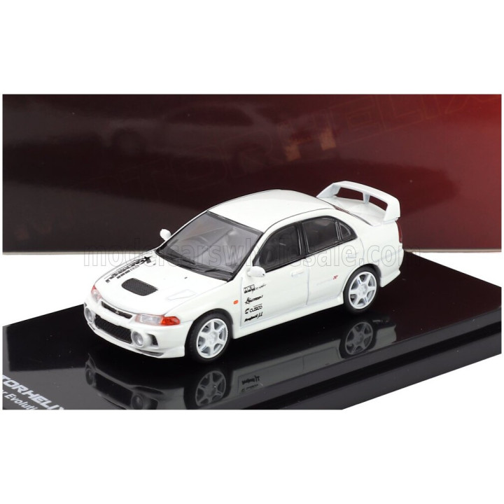 MOTORHELIX MITSUBISHI LANCER GSR EVOLUTION IV TURBO 1999 - WHITE 1/64