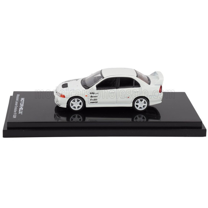 MOTORHELIX MITSUBISHI LANCER GSR EVOLUTION IV TURBO 1999 - WHITE 1/64