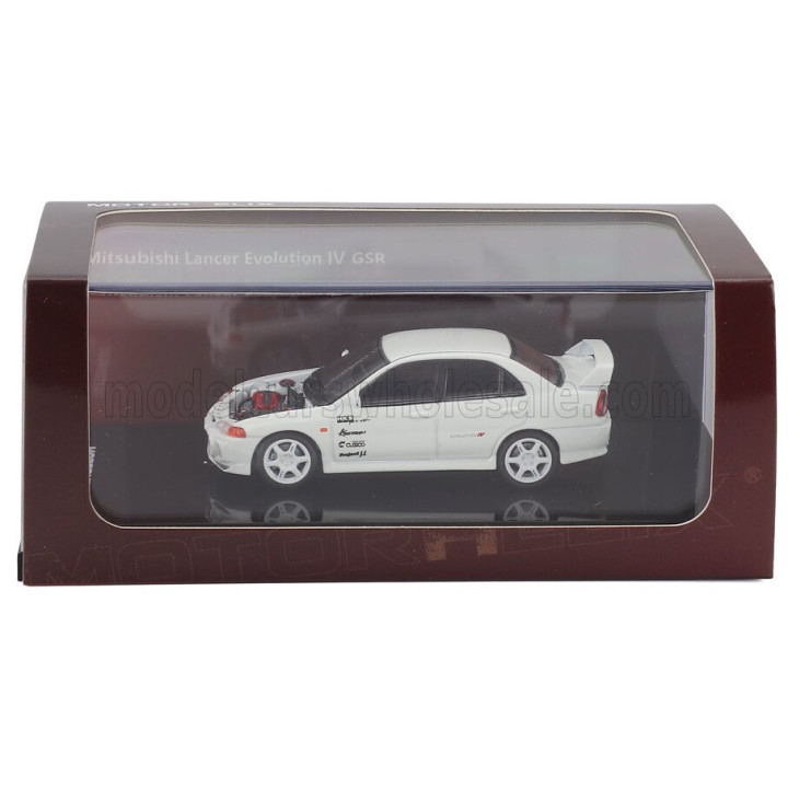 MOTORHELIX MITSUBISHI LANCER GSR EVOLUTION IV TURBO 1999 - WHITE 1/64