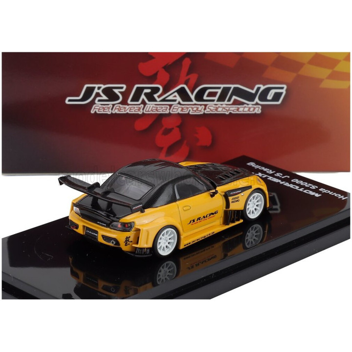 MOTORHELIX HONDA S2000 SPIDER HARD-TOP CLOSED J's RACING 2001 - YELLOW BLACK 1/64