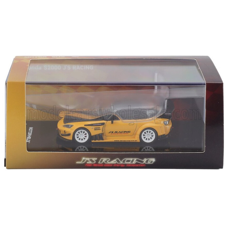 MOTORHELIX HONDA S2000 SPIDER HARD-TOP CLOSED J's RACING 2001 - YELLOW BLACK 1/64