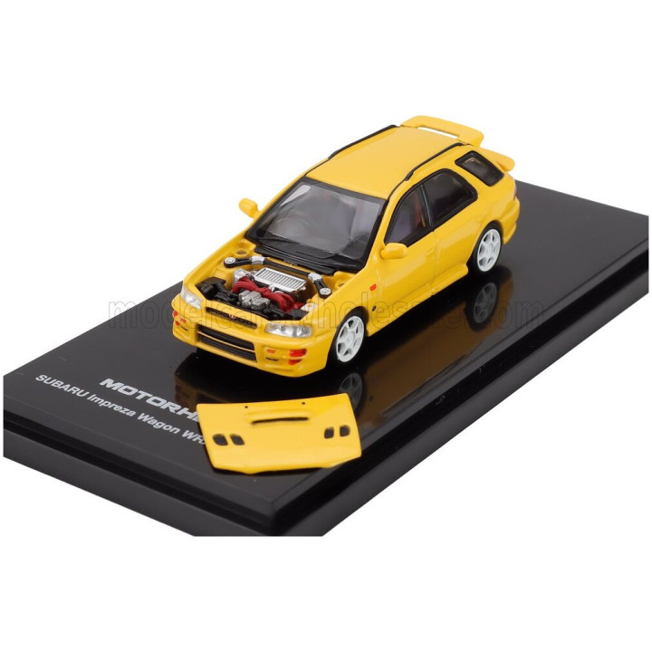 MOTORHELIX SUBARU IMPREZA VI WRX STi SW STATION WAGON 2003 - YELLOW 1/64