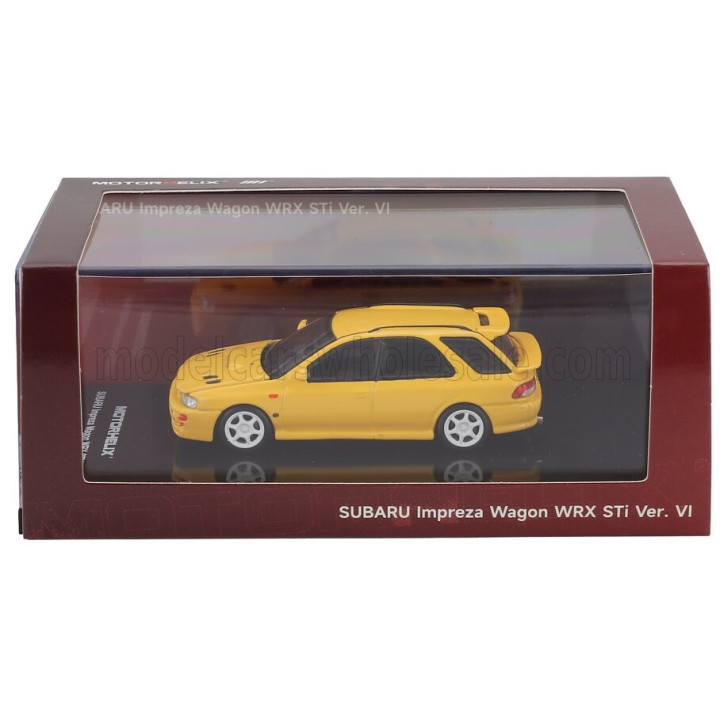 MOTORHELIX SUBARU IMPREZA VI WRX STi SW STATION WAGON 2003 - YELLOW 1/64