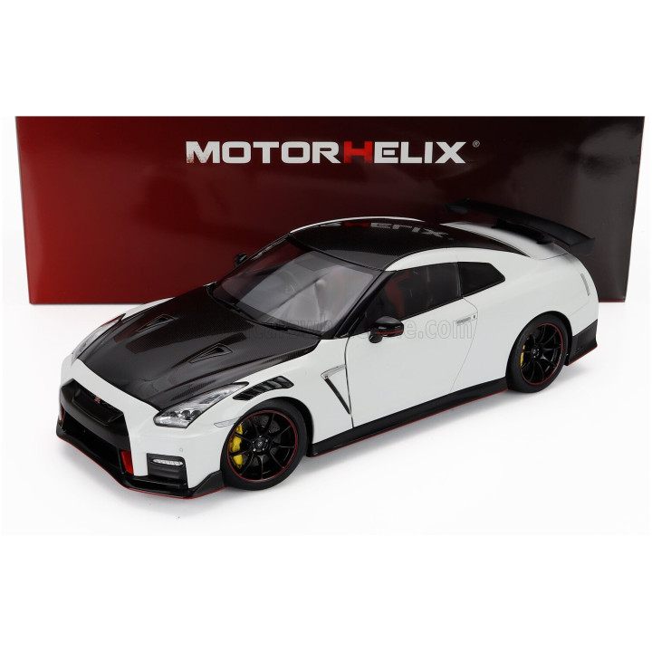 MOTORHELIX NISSAN GT-R NISMO (R35) SPECIAL EDITION 2022 - BRILLIAN WHITE PEARL 1/18