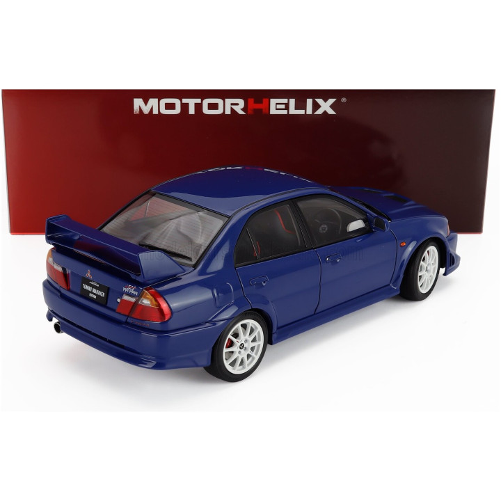 MOTORHELIX MITSUBISHI LANCER EVO VI GSR T.M.E. TOMMY MAKINEN EDITION 2000 - BLUE MET 1/18