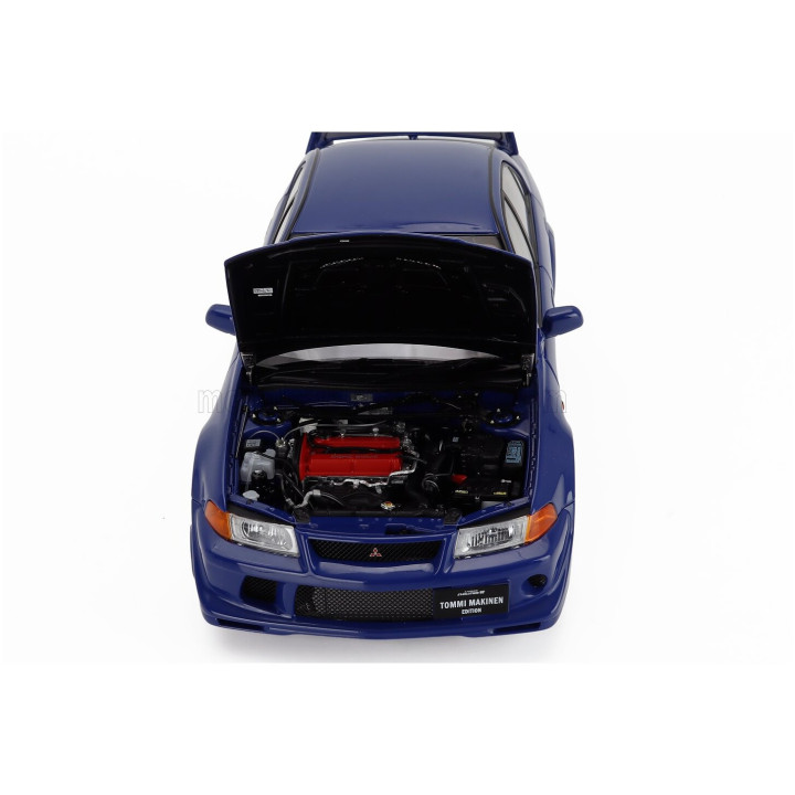 MOTORHELIX MITSUBISHI LANCER EVO VI GSR T.M.E. TOMMY MAKINEN EDITION 2000 - BLUE MET 1/18