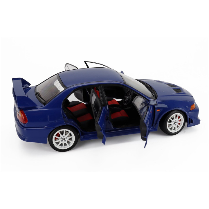 MOTORHELIX MITSUBISHI LANCER EVO VI GSR T.M.E. TOMMY MAKINEN EDITION 2000 - BLUE MET 1/18