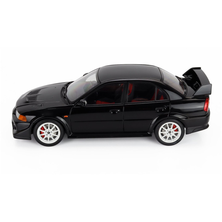 MOTORHELIX MITSUBISHI LANCER EVO VI GSR T.M.E. TOMMY MAKINEN EDITION 2000 - BLACK MET 1/18