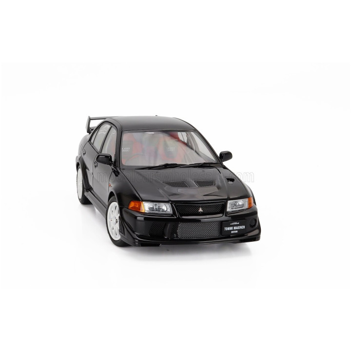 MOTORHELIX MITSUBISHI LANCER EVO VI GSR T.M.E. TOMMY MAKINEN EDITION 2000 - BLACK MET 1/18