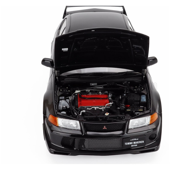 MOTORHELIX MITSUBISHI LANCER EVO VI GSR T.M.E. TOMMY MAKINEN EDITION 2000 - BLACK MET 1/18