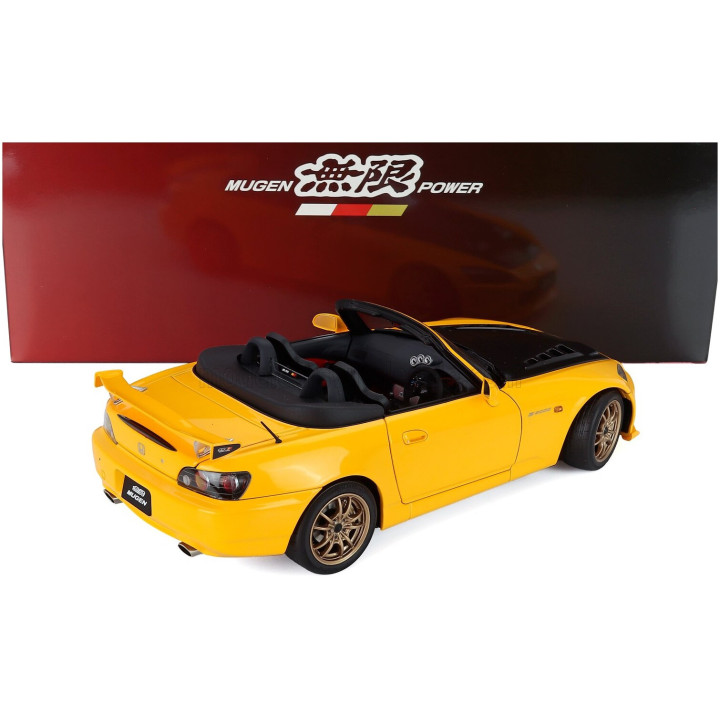 MOTORHELIX HONDA S2000 SPIDER HARD-TOP MUGEN 2001 - INDY YELLOW PEARL CARBON 1/18