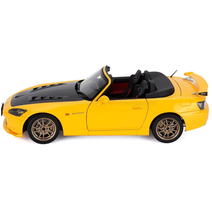 MOTORHELIX HONDA S2000 SPIDER HARD-TOP MUGEN 2001 - INDY YELLOW PEARL CARBON 1/18