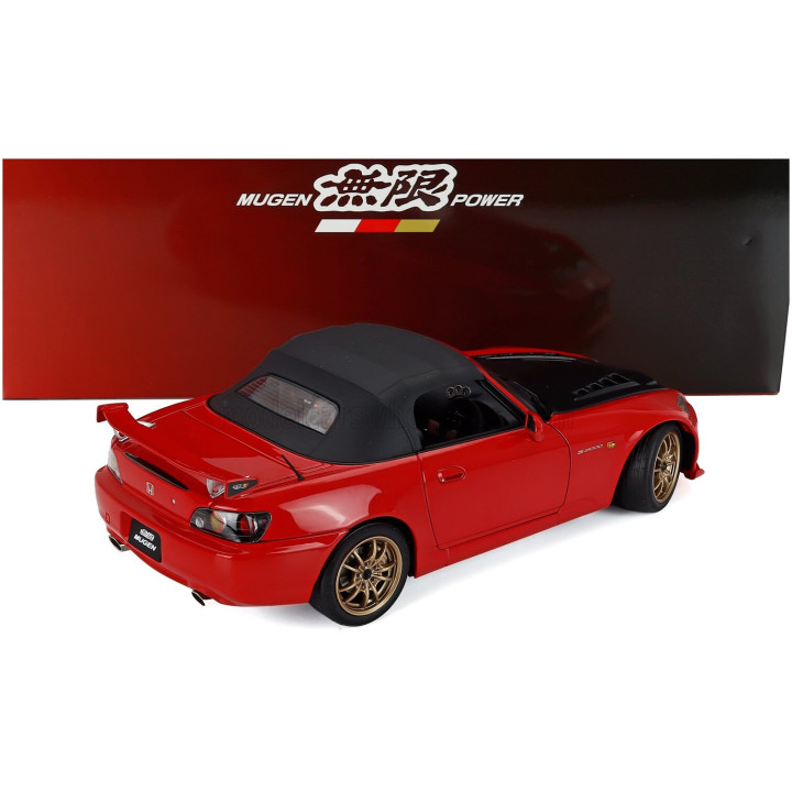 MOTORHELIX HONDA S2000 SPIDER HARD-TOP MUGEN 2001 - RED CARBON 1/18